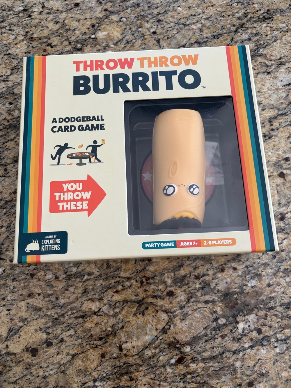 Throw Throw Burrito Party Game - Beige Burrito Figure
